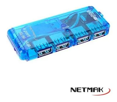 HUB USB NETMAK (NM-AC05) SLIM 4 PUERTOS