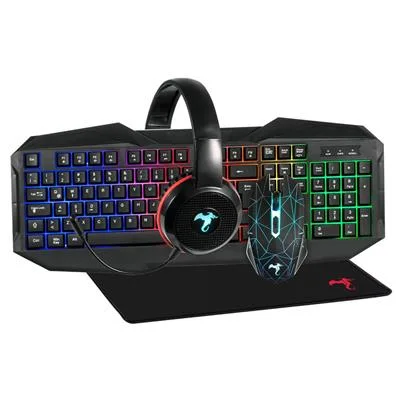 KIT TECLADO+AURICULAR+MOUSE+PAD KOLKE GAMING KGK-391