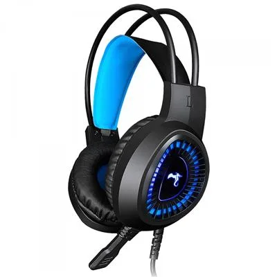 AURICULAR KOLKE ARKGA-472NA NEGRO/AZUL DARK C/MIC + ADAPTADOR 3.5MM 4CONTACTOS RETROILUMINADO