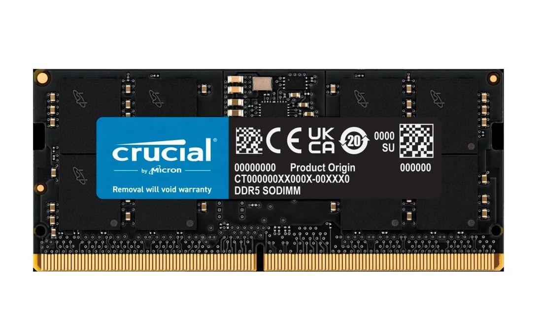 SODIMM DDR5 16GB 4800 CRUCIAL CL40 CB16GS4800