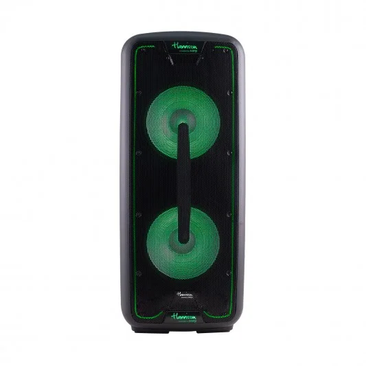 PARLANTE PORTATIL BLUETOOTH HARRISON KANJI BIG MAMMA 12 4000W KARAOKE INCLUYE MICROFONO ALTO 89CM /