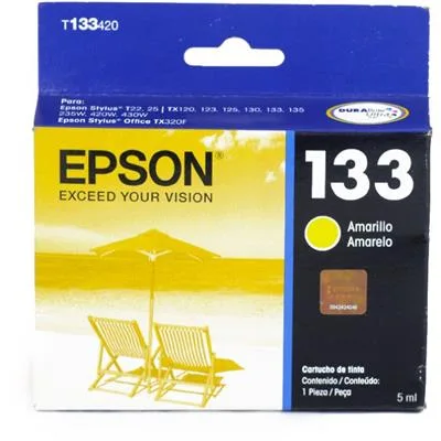CART TINTA YELLOW EPSON 9ML (TX22/TX25/TX120/TX123/TX125/TX420W/TX320F)