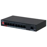 SWITCH POE 8P DAHUA 96W PFS3009-8ET1GT-96-V2 8 PUERTOS 10/100 POE