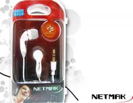 AURICULAR NETMAK (NM-9800A) IN-EAR AZUL PARA MP3