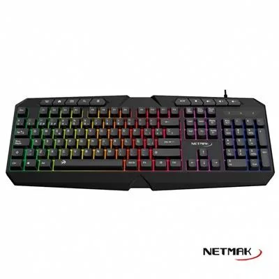 TECLADO NETMAK RETROILUMINADO NM-X402 USB