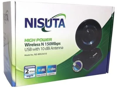 PLACA RED USB WL NISUTA (NS-WIU5410) BGN 1.6WATT ANTENA RADAR 10DBI