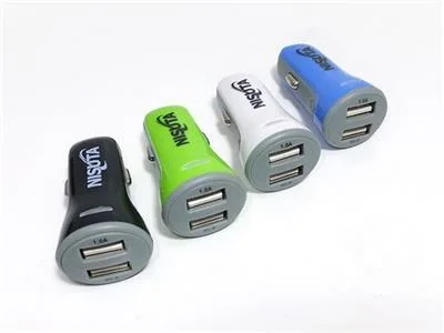 CARGADOR USB DOBLE PARA AUTO 12/24V A 5V 2.1A