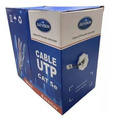 CABLE UTP CAT 5E SUDVISION EXTERIOR 100% COBRE 305MTS BC SUD-UTP5E-305BC-EX