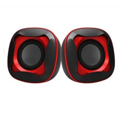 PARLANTE ICON 101R USB2.0 BLACK & RED