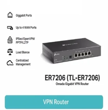 ROUTER WIRELESS TP-LINK TL-ER7206 VP2 MULTIWAN GIGABIT 0413238