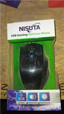 MOUSE USB NISUTA GAMING NSMOG61 2400DPI