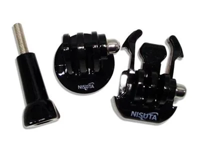 KIT DE 3 ACCESORIOS PARA CAM DEPORTIVA INCLUYE 1 TORNILLO Y DOS ACCESORIOS ÚTILES PARA SUJETAR LA C