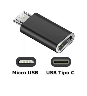 ADAPTADOR INT.CO MICROUSB (M) A USB TIPO C (H) 09-055