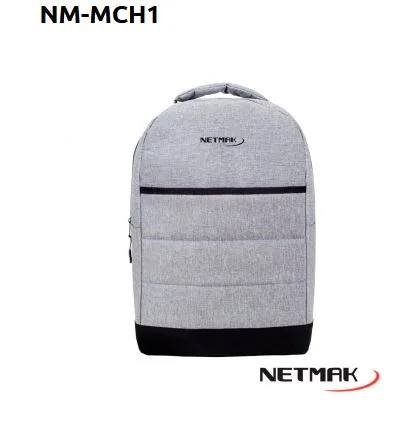 MOCHILA NETMAK MCH1 15.6 GRIS