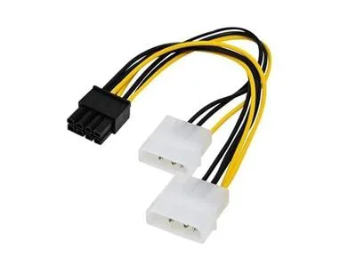 ADAPTADOR NISUTA DE 8 PINES A 2 MOLEX-VGA NSAD824V