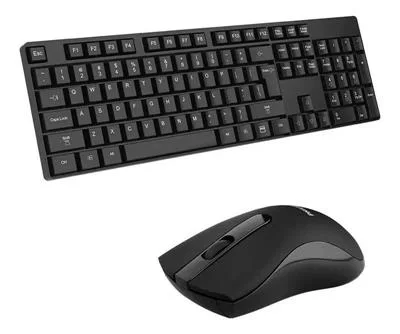 KIT MOUSE+TECLADO PHILIPS C501 SPT6501B INALAMBRICO 1000DPI 104KEYS BLACK