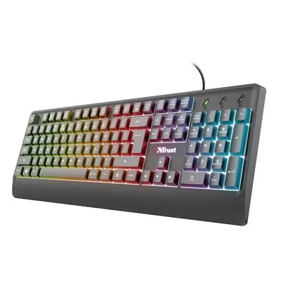 TECLADO TRUST ZIVA 24098 GAMING RAINBOW LED USB