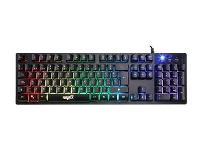 TECLADO USB NISUTA NSKBG5RL RGB CON 17 MODOS DE ILIMINACION