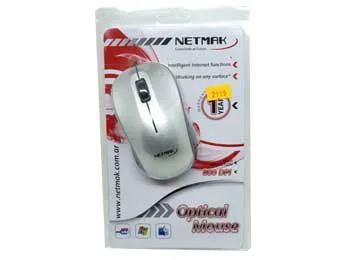 MOUSE USB NETMAK (NM-M16S) OPTICO 3D GRIS