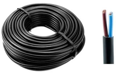 CABLE ELECTRICO TREFILCON TPR 2X1.5MM 30MTS NEGRO