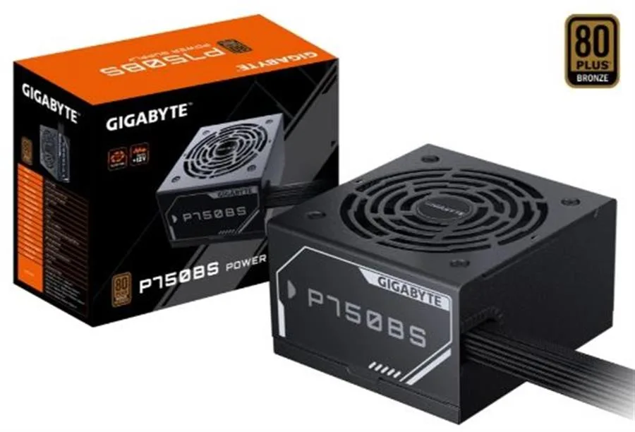 FUENTE GIGABYTE P750BS | 750W | 80PLUS BRONZE | 28200-P75BS-1CARR | UNICA LINEA +12V | VENTILADOR 12