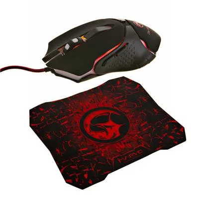 MOUSE + PAD MARVO M309G7 WIRED GAMING MOUSE 2400DPI + PAD GAMER