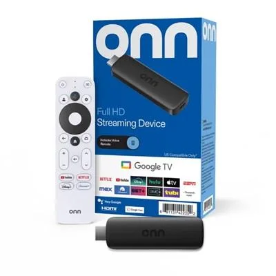 ONN GOOGLE TV 2K FULL HD BUILT-IN VOICE SMART TV CON CARGADOR