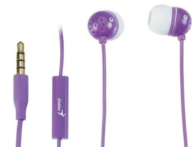 AURICULAR GENIUS HS-M210 PURPLE C/MICROFONO IN-EAR