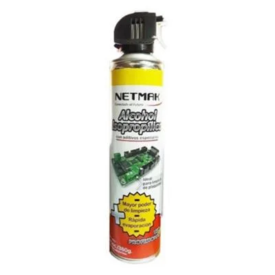 ALCOHOL ISOPROPILICO NETMAK AEROSOL 440C3 - 360GR - AERO C/GATILLO