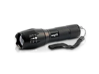 LINTERNA NISUTA DE CREED LED 16 10W CON BAT RECARGABLE/ZOOM/FUNCIONAL