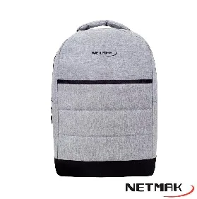 MOCHILA NETMAK PORTA NOTEBOOK 15.6" GRIS NM-MOCHI