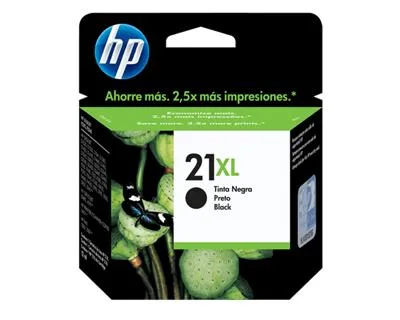 CART TINTA NEGRO HP21XL 19ML (DESKJET = 3910/3920/3930/3940 - PSC = 1410)