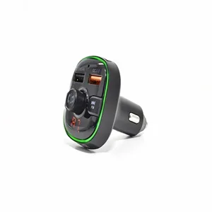 TRANSMISOR FM BLUETOOTH NISUTA NSFM52 PARA AUTO CON 2 USB Y CARGA RAPIDA QC 3.0 RGB