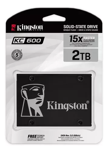 DISCO RIGIDO SSD 2048GB KINGSTON KC600 2TB SATA