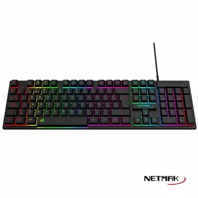 TECLADO NETMAK RETROILUMINADO NM-X408 USB