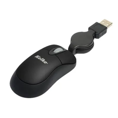 MOUSE USB RETRACTIL MINI KOLKE KM-107 NEGRO