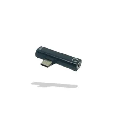 ADAPTADOR TIPO C MACHO a TIPO C + AUDIO 3.5mm HEMBRA 09-053