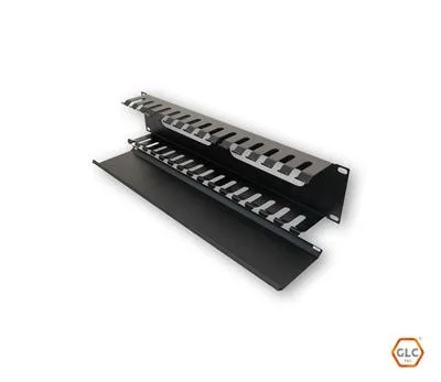 ORGANIZADOR DE CABLE 2U C/TAPA GLCORCR002