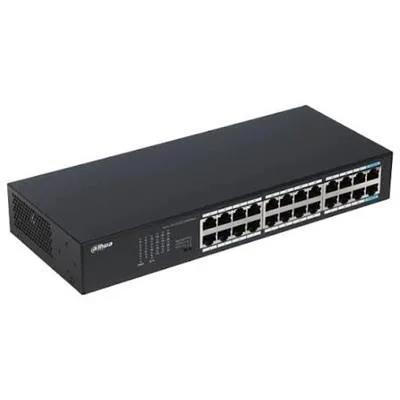 SWITCH DAHUA 24P DH-S3024-24GT 10/100/1000 NO ADMINISTRABLE RACK, PARED O ESCRITORIO 10012011671