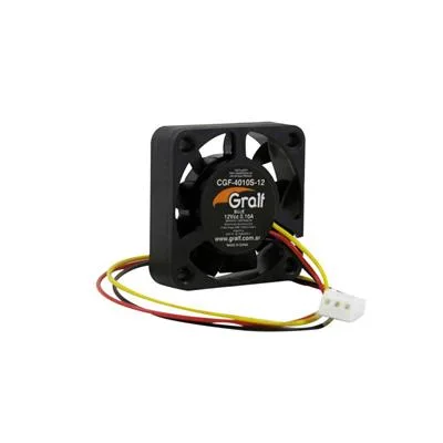COOLER  1.5 12 VOLTS 40X40X10MM C/BUJE (1938) GRALF CGF-4010S-12