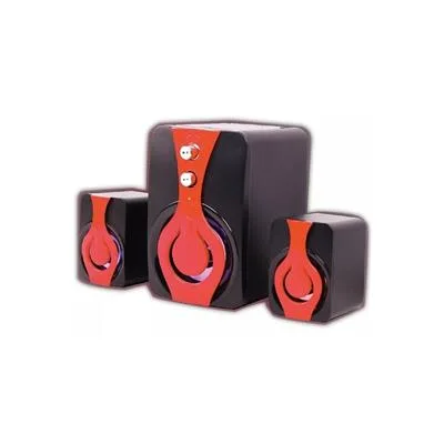 PARLANTES USB 2.1 NETMAK NM-TRUENO NEGRO/ROJO