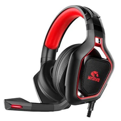 AURICULAR MARVO PRO TIPO VINCHA HG8960 PS4-XBOX-PC RED LED