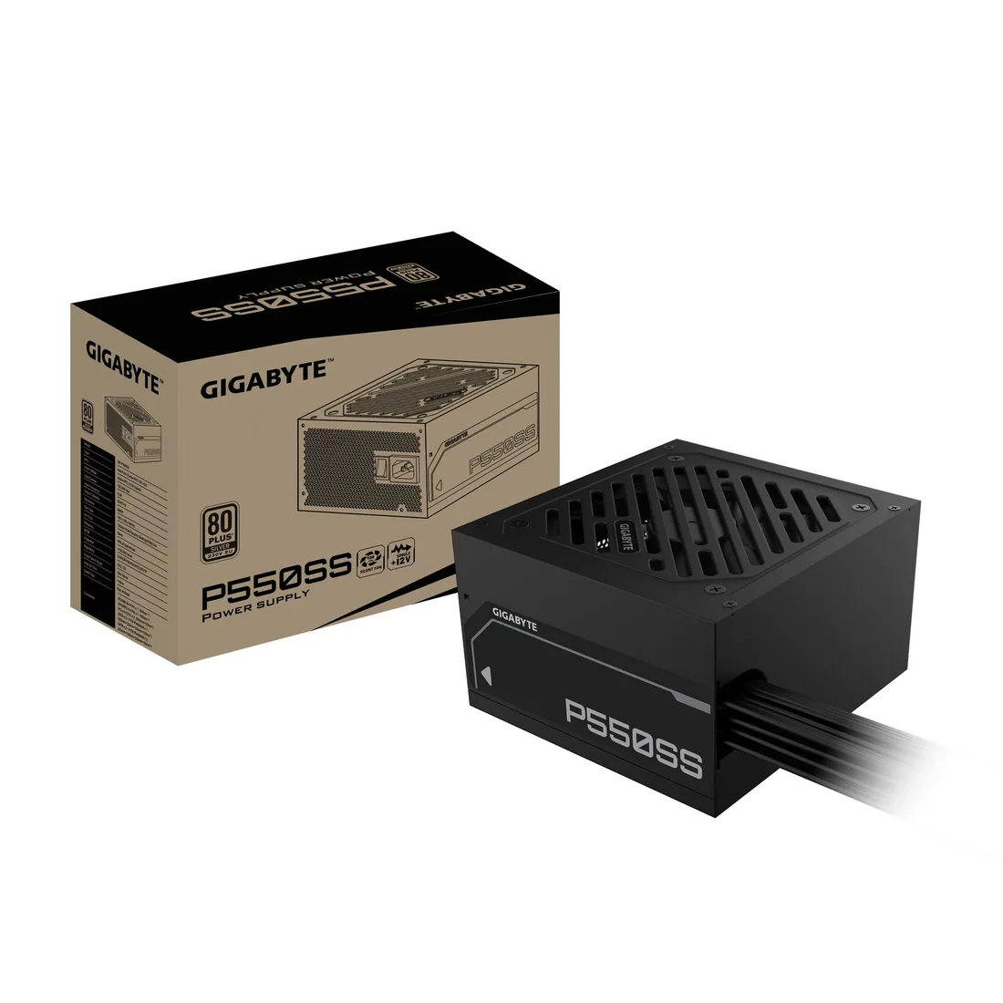 FUENTE GIGABYTE 550W BLACK GP-P550SS 80 PLUS SILVER