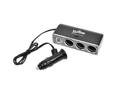 CARGADOR USB 12V/24V 1 AMPER Y DIVISOR 12V A 3 USB NISUTA