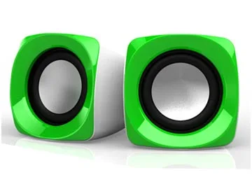 PARLANTE NETMAK 2.0 USB GREEN