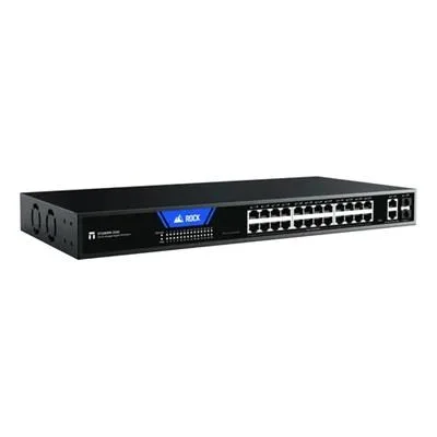 SWITCH 24P POE NETIS P124GH-V3 24PUERTOS POE+  360W, 2 PUERTO UPLINK ADAPTATIVOS