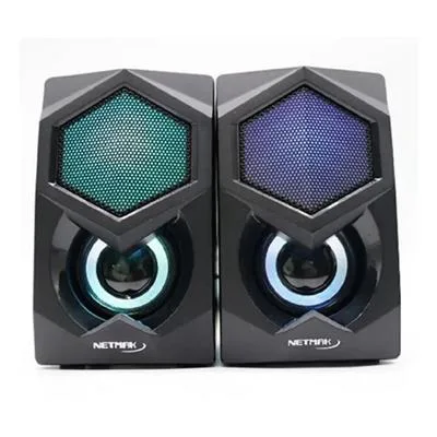 PARLANTE NETMAK NM-BLAKE 2.0 RETROILUMINADO USB