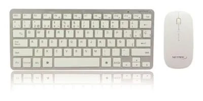 TEC+MOU INALAMBRICO NETMAK (NM-KB570W) ULTRA SLIM WHITE