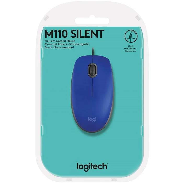 MOUSE LOGITECH M110 USB AZUL 910-005491