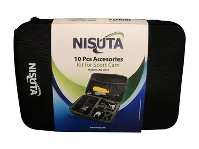 KIT DE 10 ACCESORIOS NISUTA PARA CAMARA DEPORTIVA